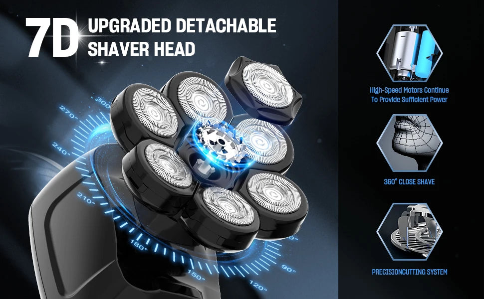 7D Head Shaver for Bald Men