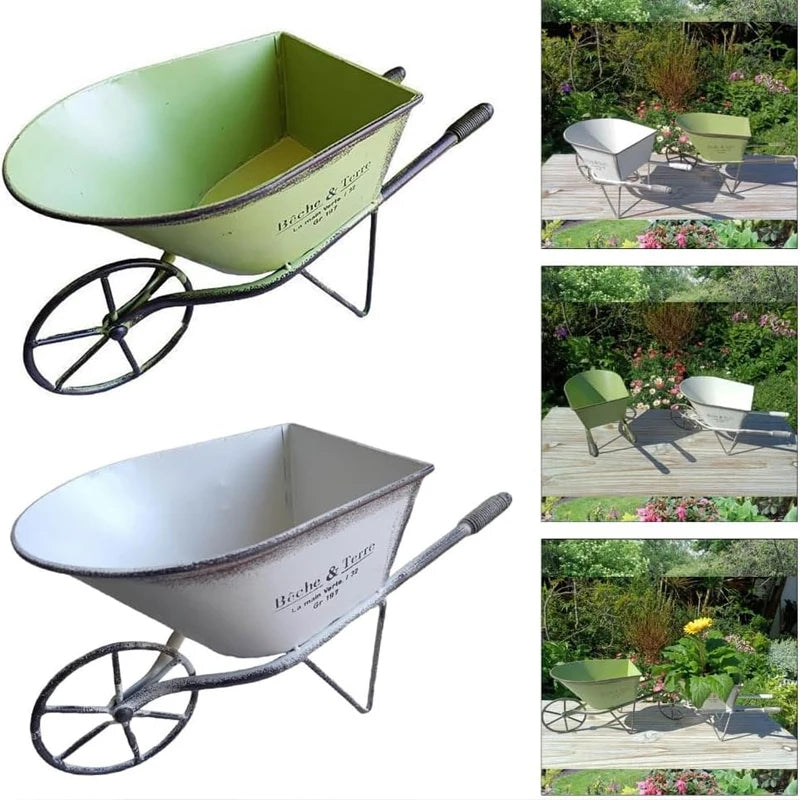 Vintage Iron Planter Cart