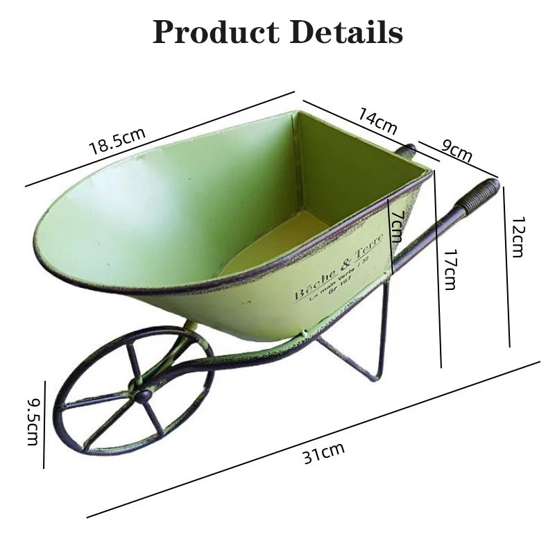 Vintage Iron Planter Cart