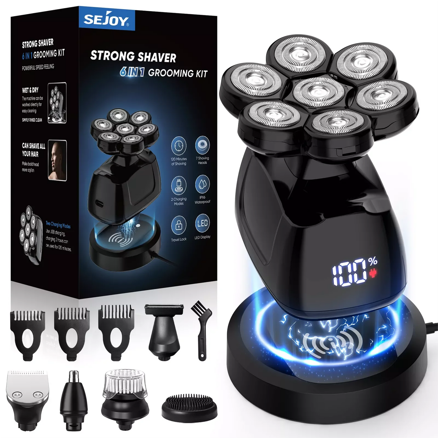 7D Head Shaver for Bald Men