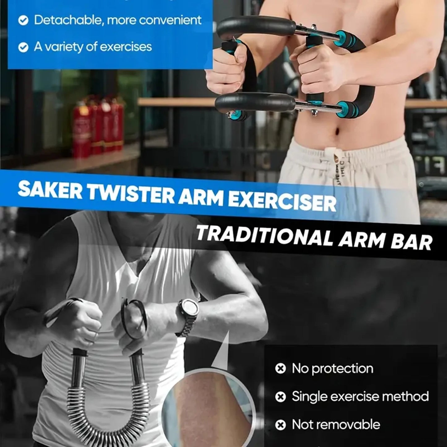 U-Shape Hand Gripper Twister Bar