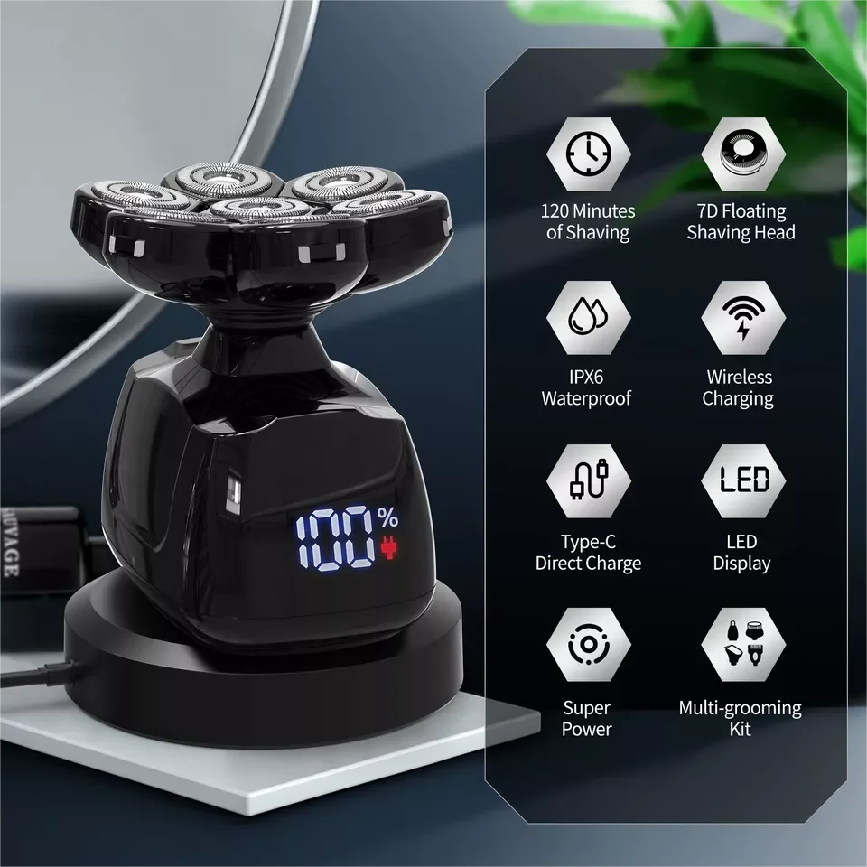 7D Head Shaver for Bald Men
