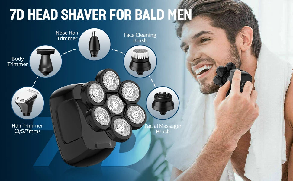 7D Head Shaver for Bald Men