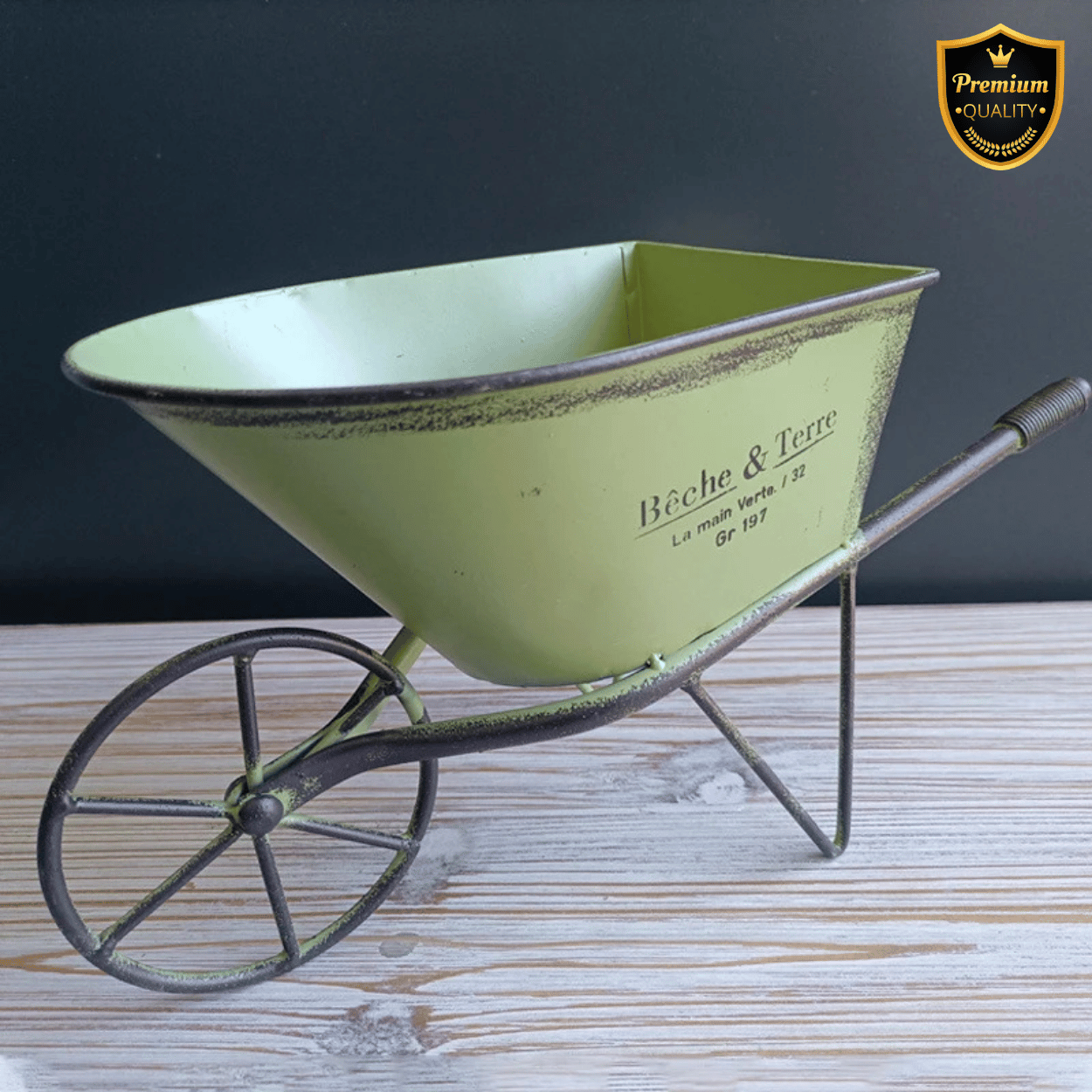 Vintage Iron Planter Cart