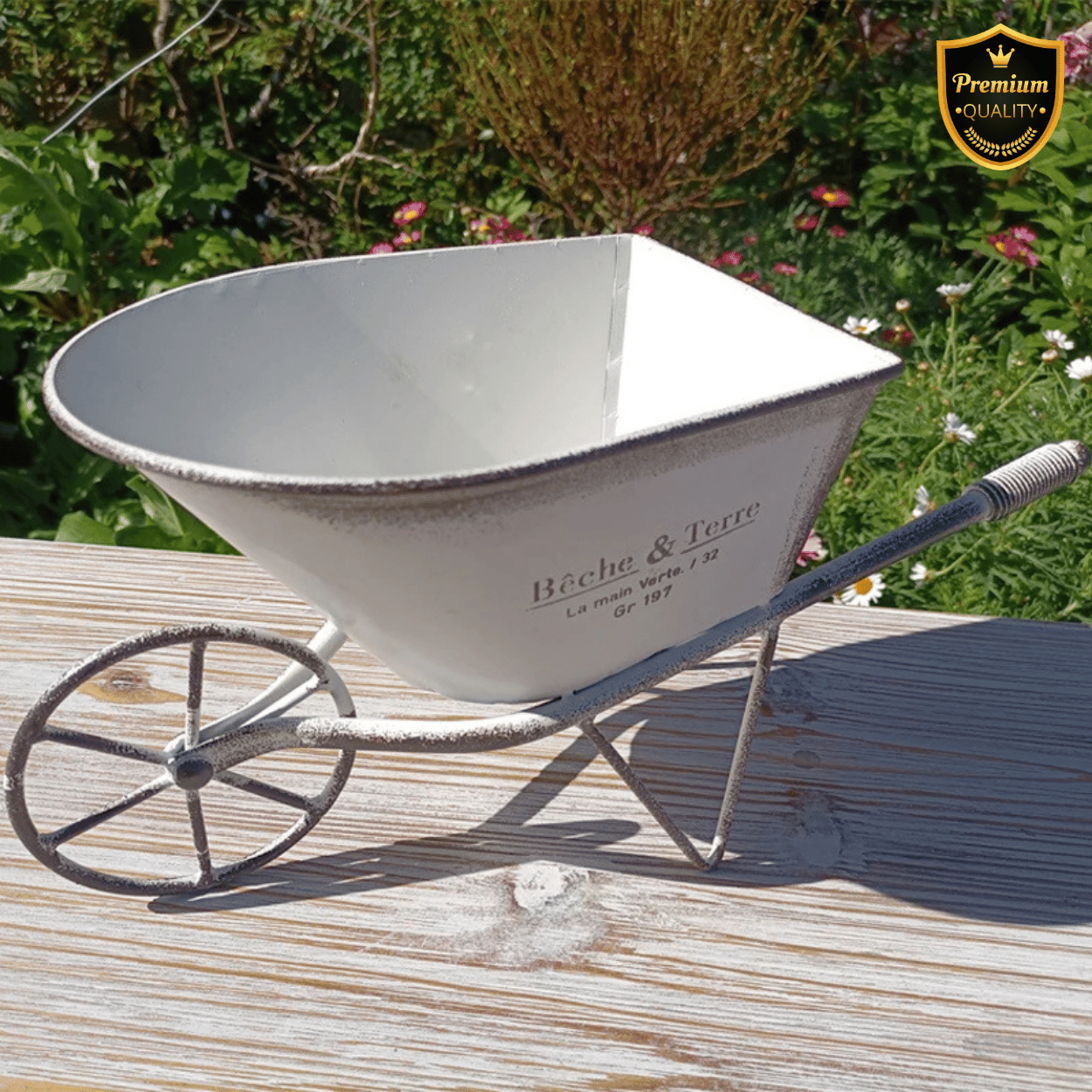 Vintage Iron Planter Cart