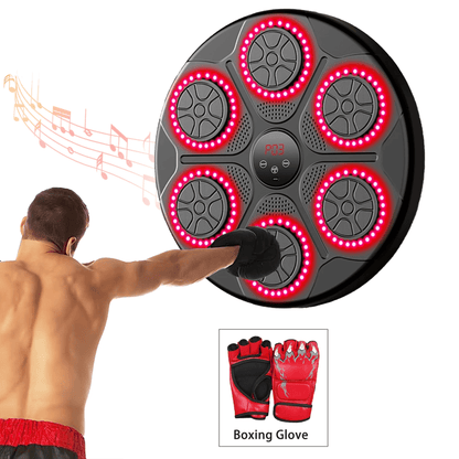Smart Bluetooth Music Boxing Trainer Wall Mount with Gloves