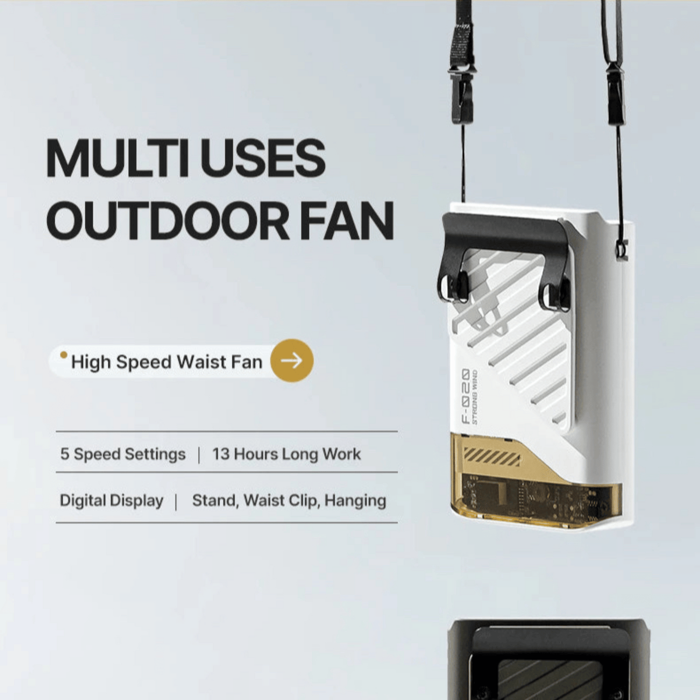 Oyepapa's Smart Outdoor Waist Fan