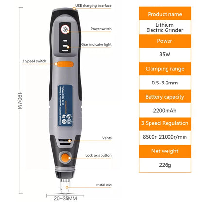 Cordless Mini Rotary Drill