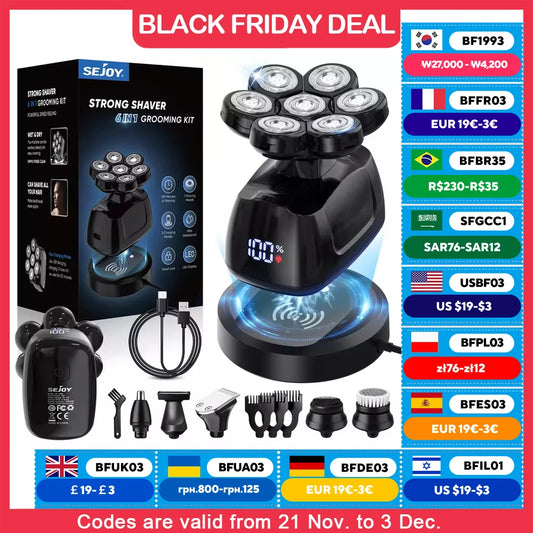 7D Head Shaver for Bald Men