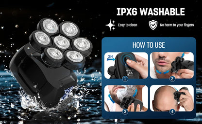 7D Head Shaver for Bald Men